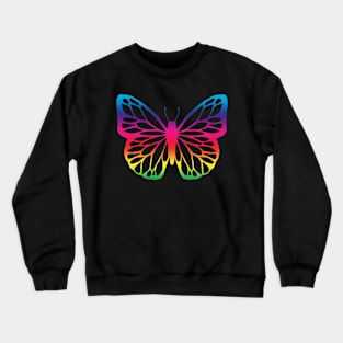 rainbow butterfly Crewneck Sweatshirt